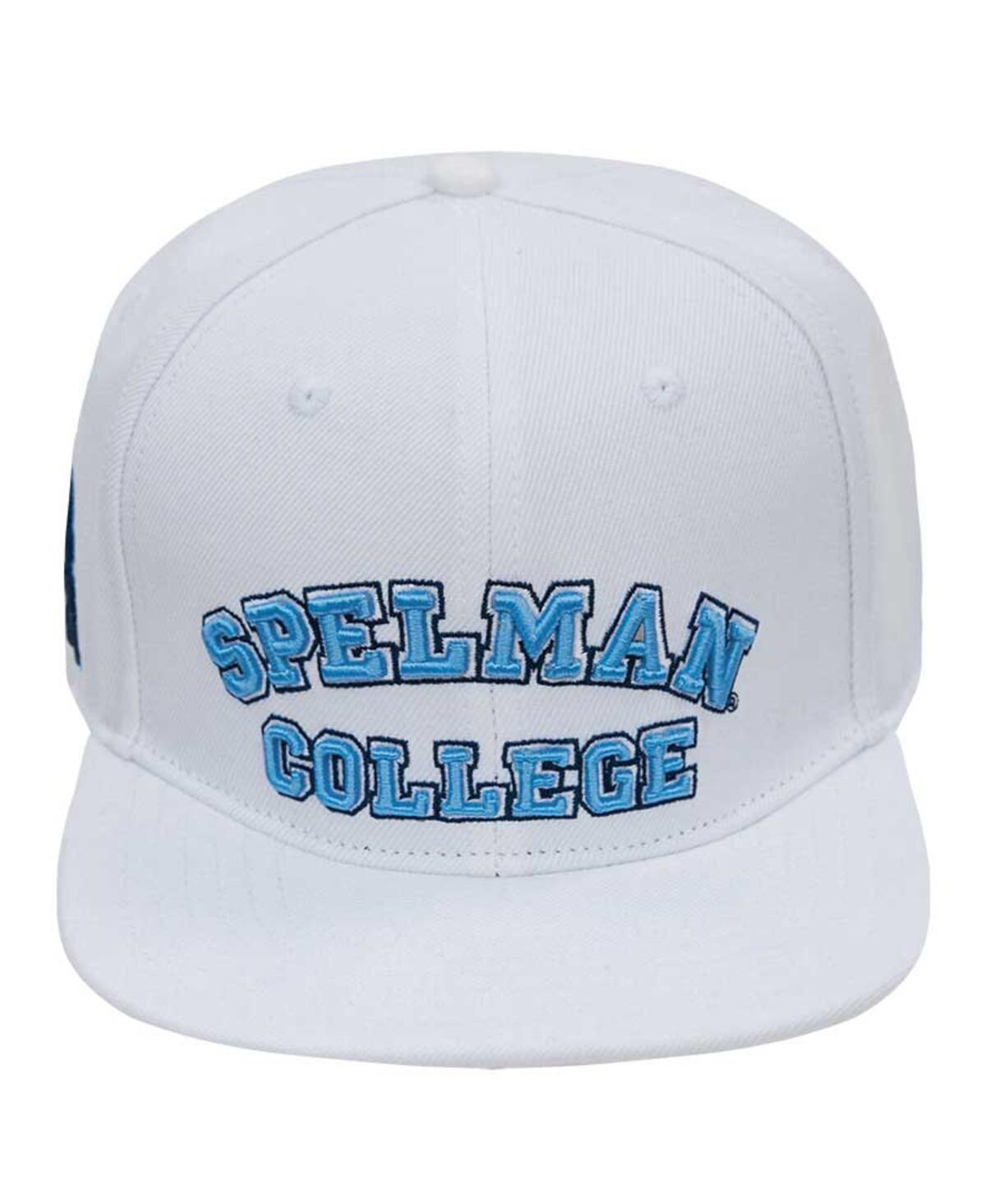 PRO STANDARD MEN'S PRO STANDARD WHITE SPELMAN COLLEGE JAGUARS PRIMARY LOGO EVERGREEN WOOL SNAPBACK HAT