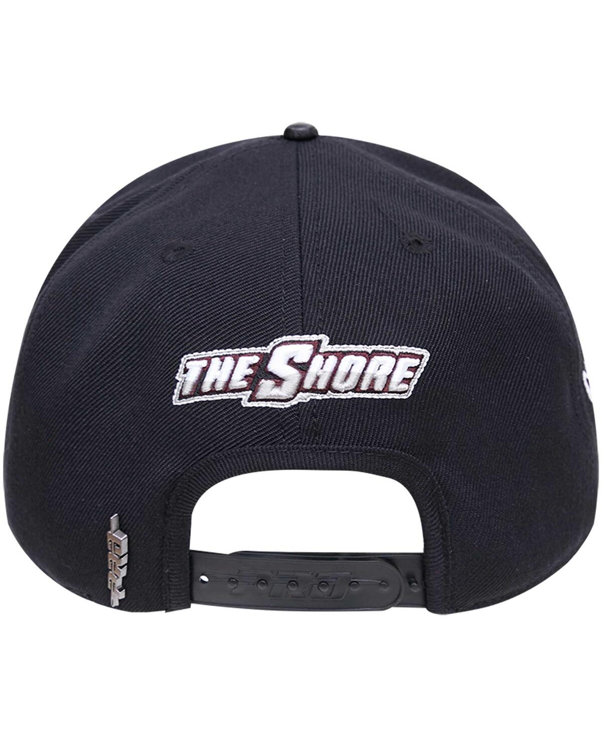 Shop Pro Standard Men's  Black Maryland Eastern Shore Hawks Arch Over Logo Evergreen Snapback Hat