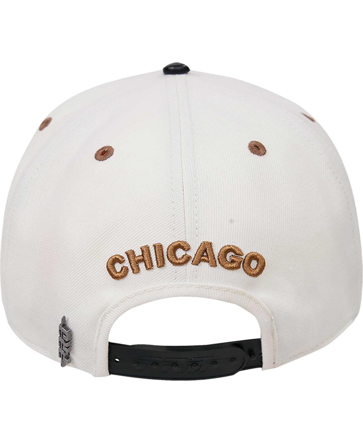 Shop Pro Standard Men's Cream, Black Chicago Bulls Album Cover Snapback Hat In Cream,black