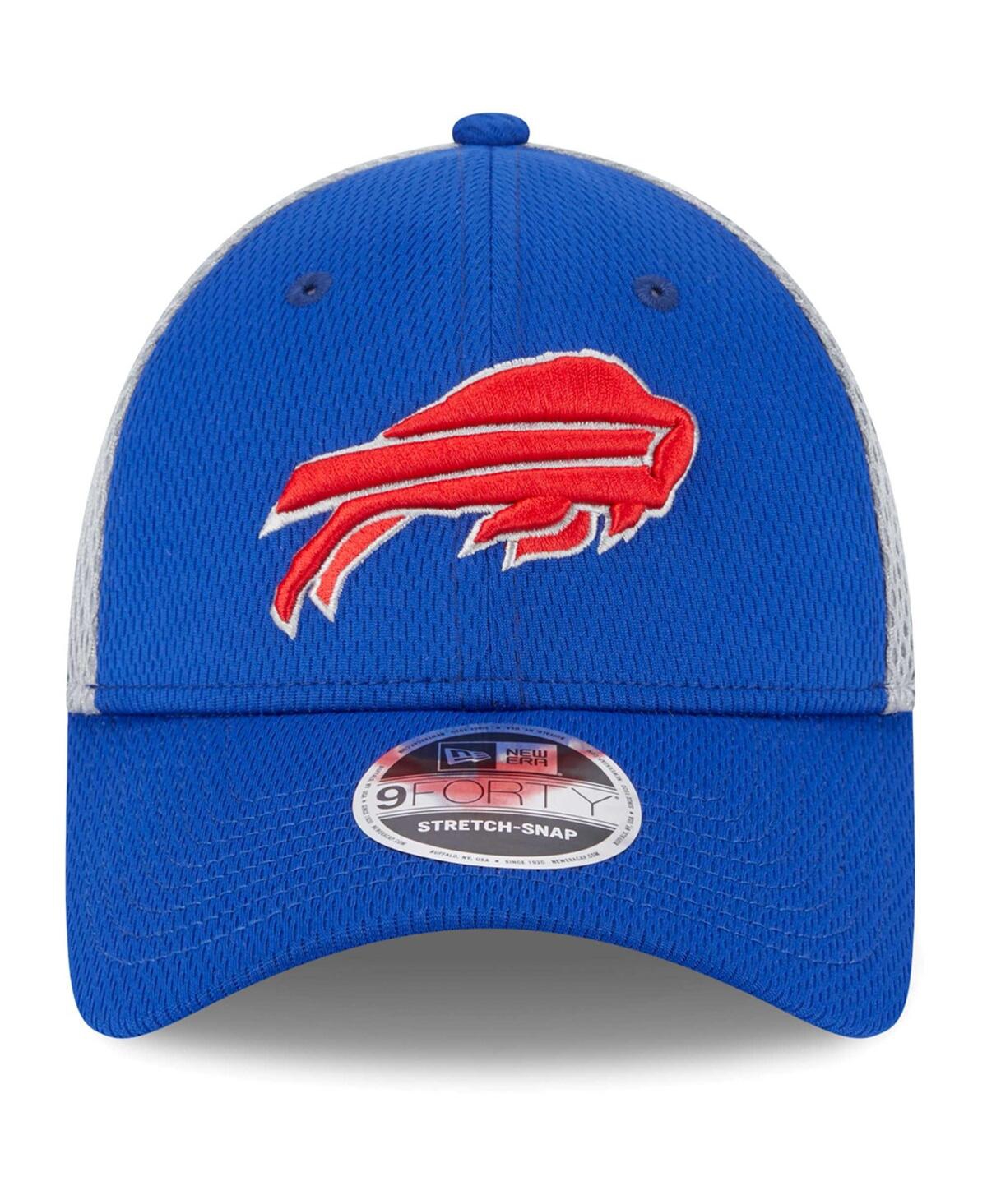 Shop New Era Men's  Royal Buffalo Bills Outline Trucker 9forty Adjustable Hat