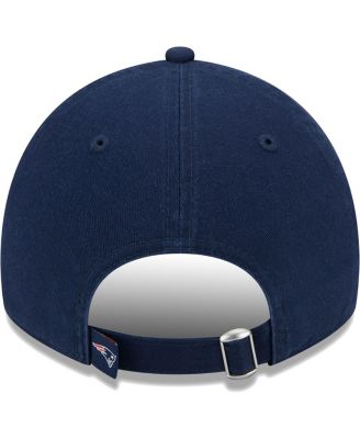 Women's Navy New England Patriots Leaves 9TWENTY Adjustable Hat