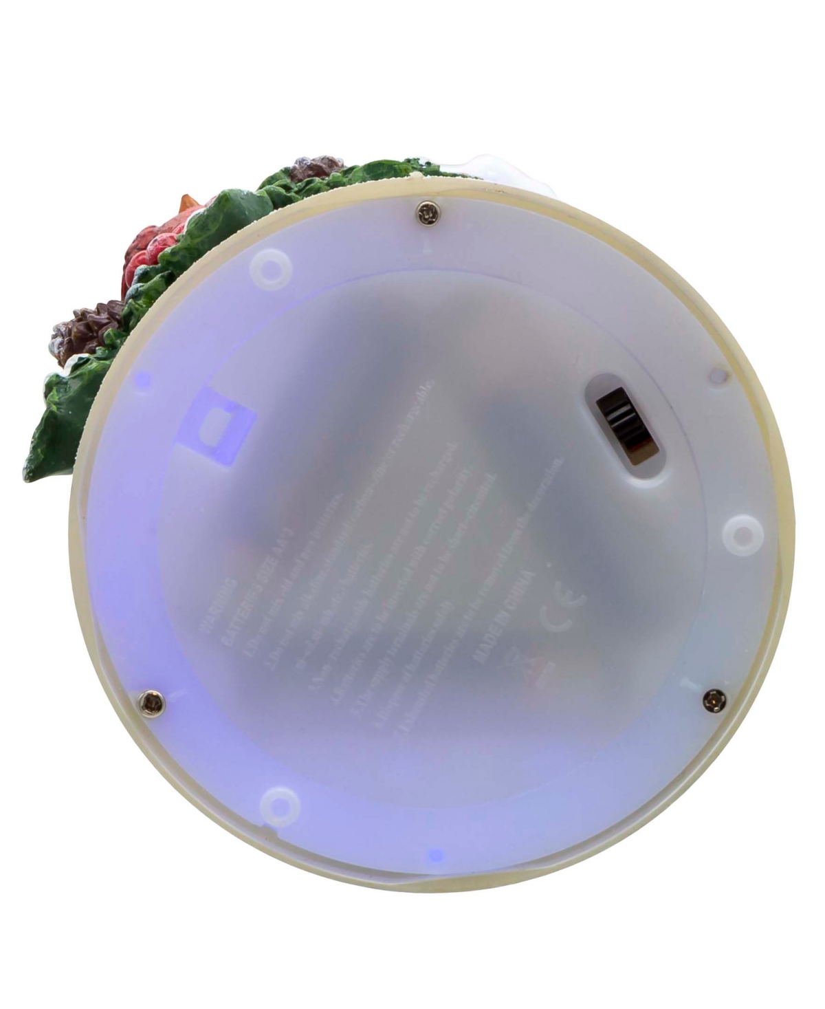 Kurt Adler 8.5" Battery Operated Color Changing Led Lighted Cardinal Candle In Clear