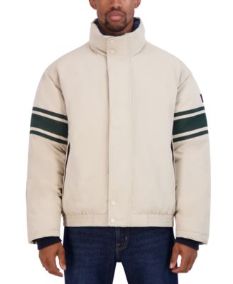 Men's Colorblocked Vintage Puffer Jacket