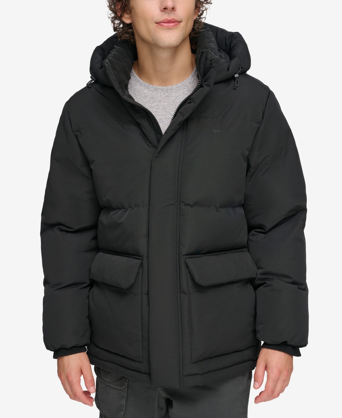 Levi's Arctic Cloth Heavyweight Parka In Black