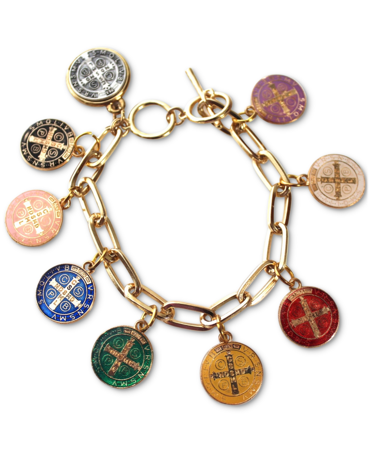 Michael Gabriel Designs St Benedict Bracelet In Multi Color