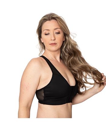 AnaOno Pocketed Front Closure Post Surgery Bra, Sand, Size M, from