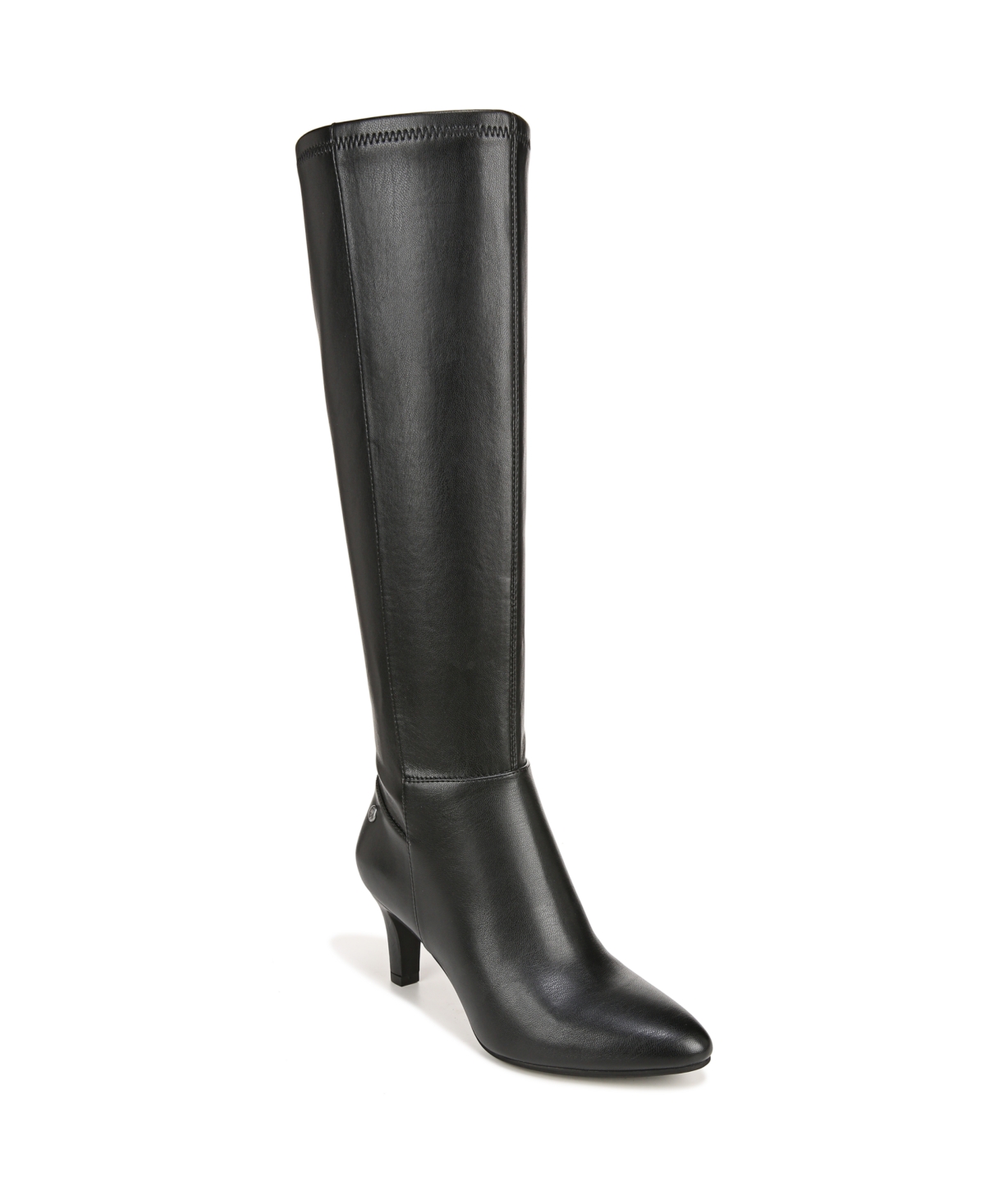 Gracie 2 Wide Calf Dress Boots - Black Faux Leather