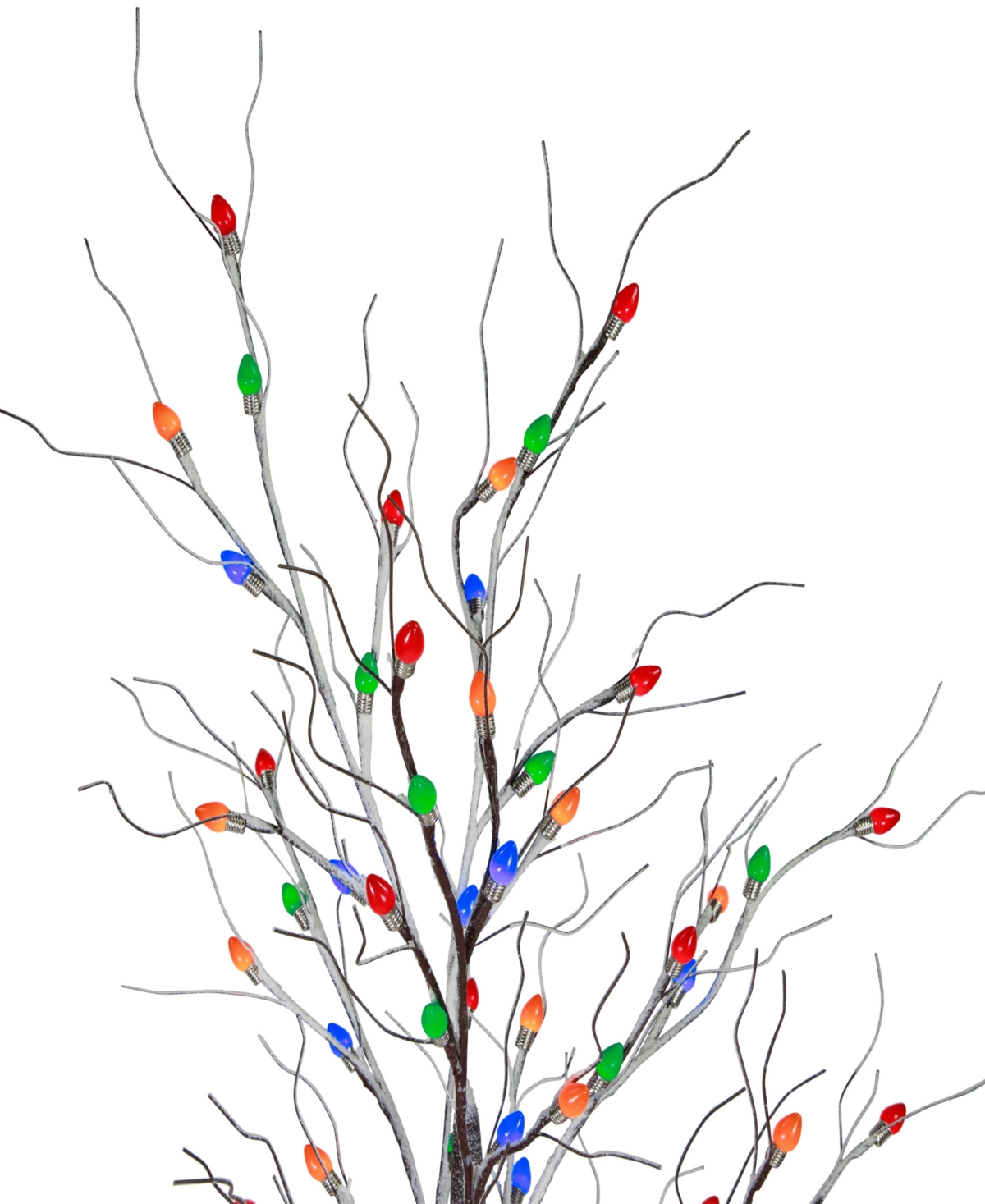 Northlight 6' Light Emitting Diode (led) Lighted Frosted Christmas Twig Tree Lights In Brown