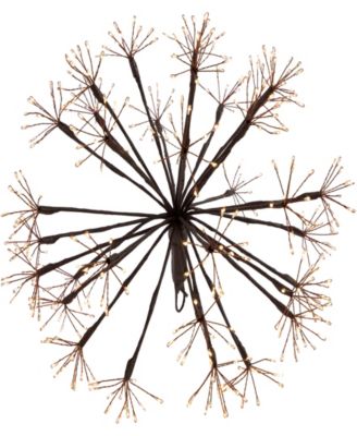 12" Pre-Lit Light Emitting Diode (LED) Christmas Ball Decoration Warm Lights