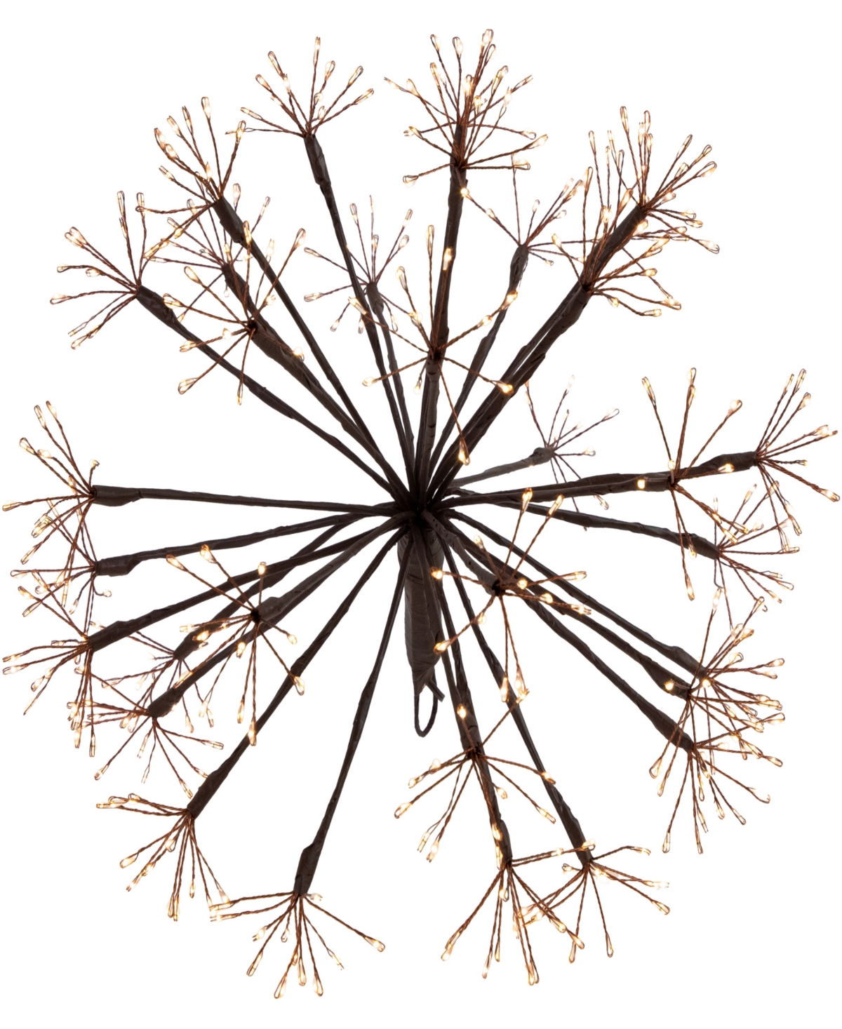 Northlight 12" Pre-lit Light Emitting Diode (led) Christmas Ball Decoration Warm Lights In Brown