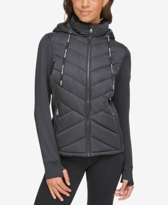 Tommy Hilfiger - Women's Hooded Hybrid Puffer Jacket