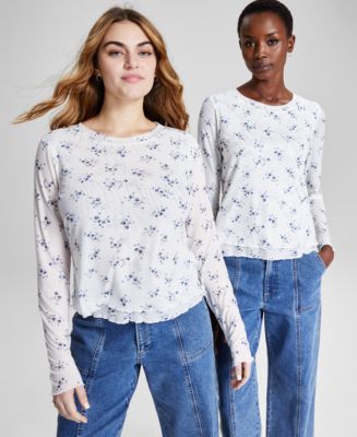 macy's inc long sleeve tops