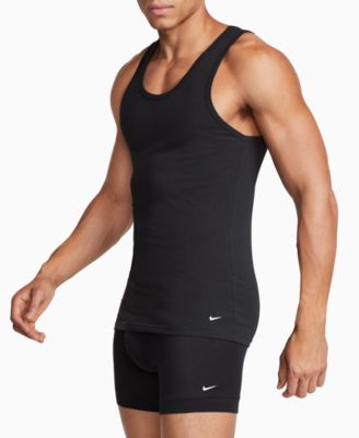 Men's Slim-Fit 2-Pack Essential Stretch Tank Undershirts 