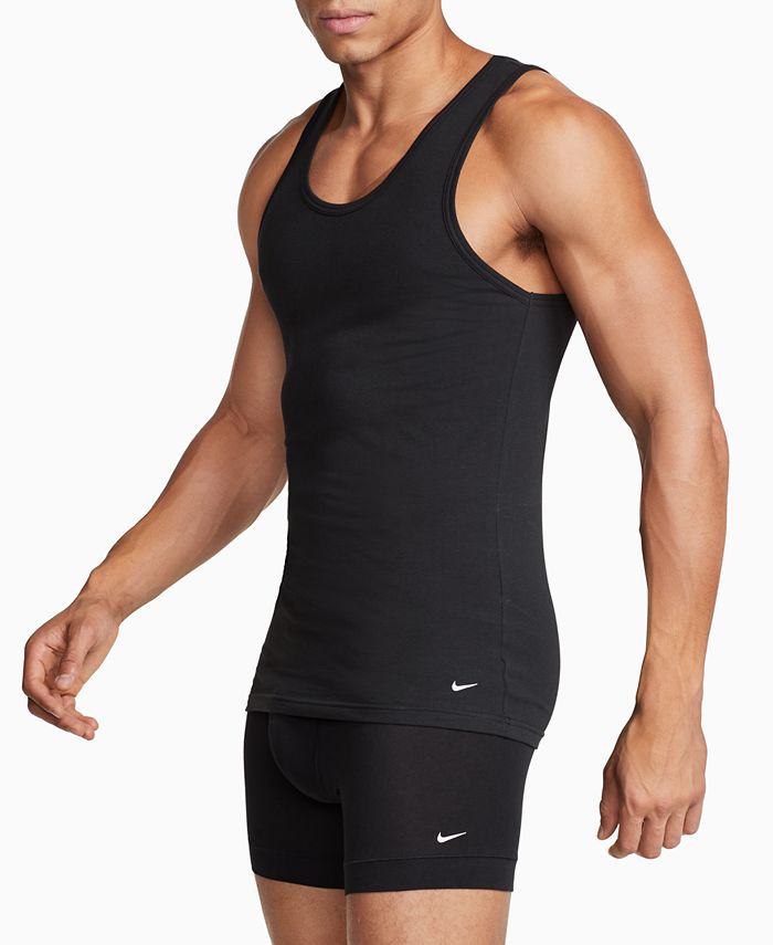Nike Men's SlimFit 2pk. Essential Stretch Tank Undershirts Macy's