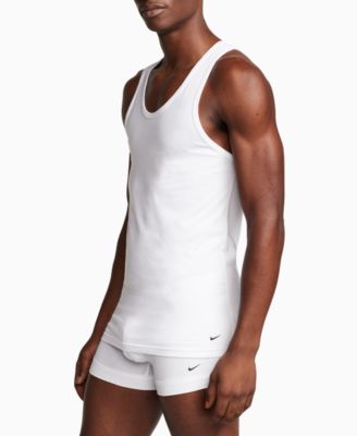 Men's Slim-Fit 2-Pack Essential Stretch Tank Undershirts 