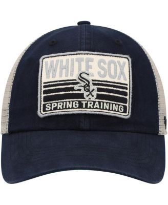 Men's Black, Tan Chicago White Sox Four Stroke Clean Up Trucker Snapback Hat