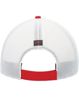Men's Red Tampa Bay Buccaneers Burgess Trucker Adjustable Hat