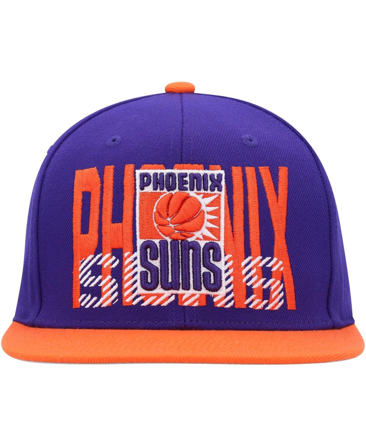 Men's Mitchell & NessPhoenix Suns Soul Cross Check Snapback Hat - Purple