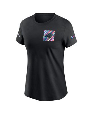Women's Black Carolina Panthers 2023 NFL Crucial Catch Sideline Tri-Blend T-shirt