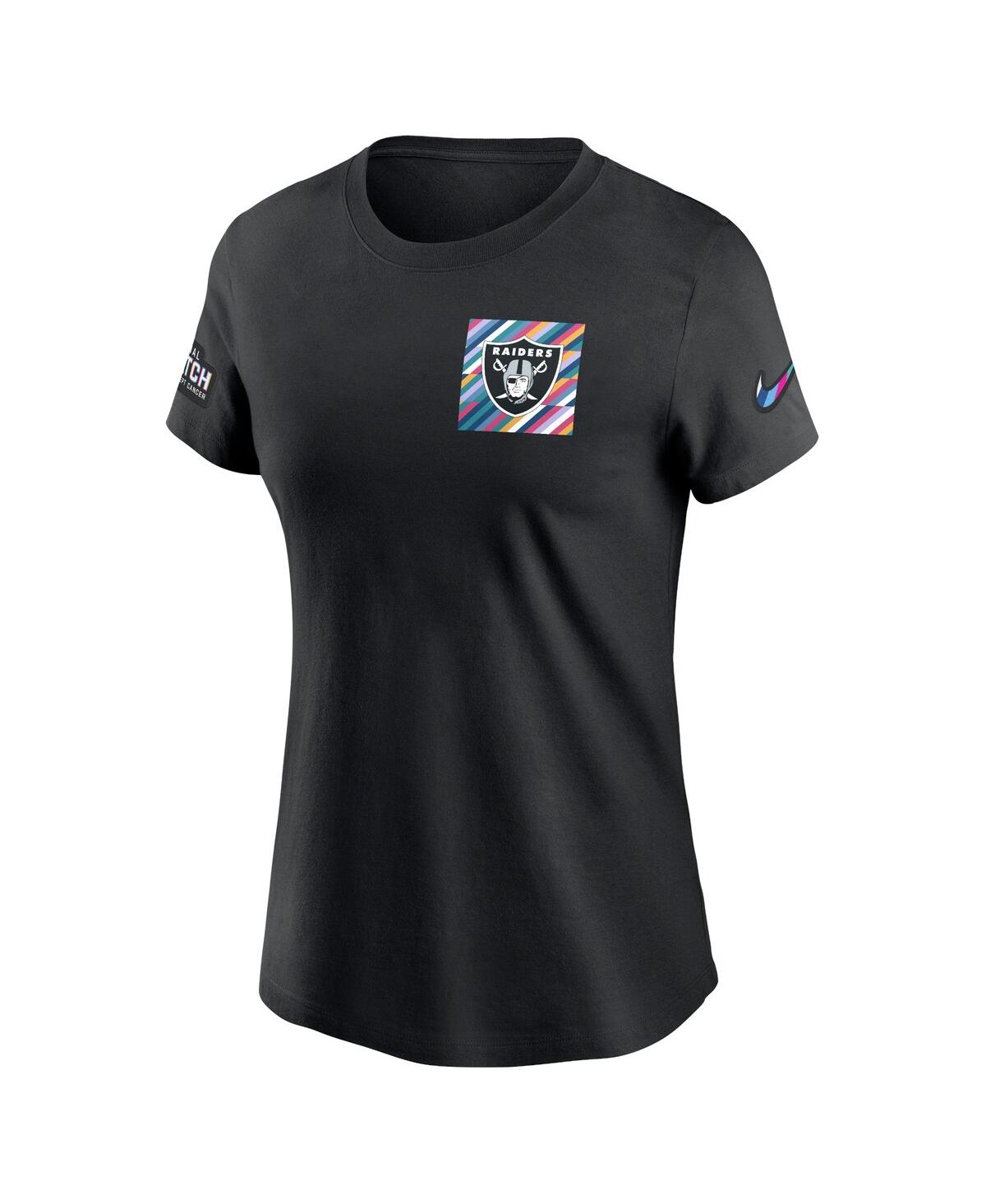Nike Women's  Black Las Vegas Raiders 2023 Nfl Crucial Catch Sideline Tri-blend T-shirt In Black