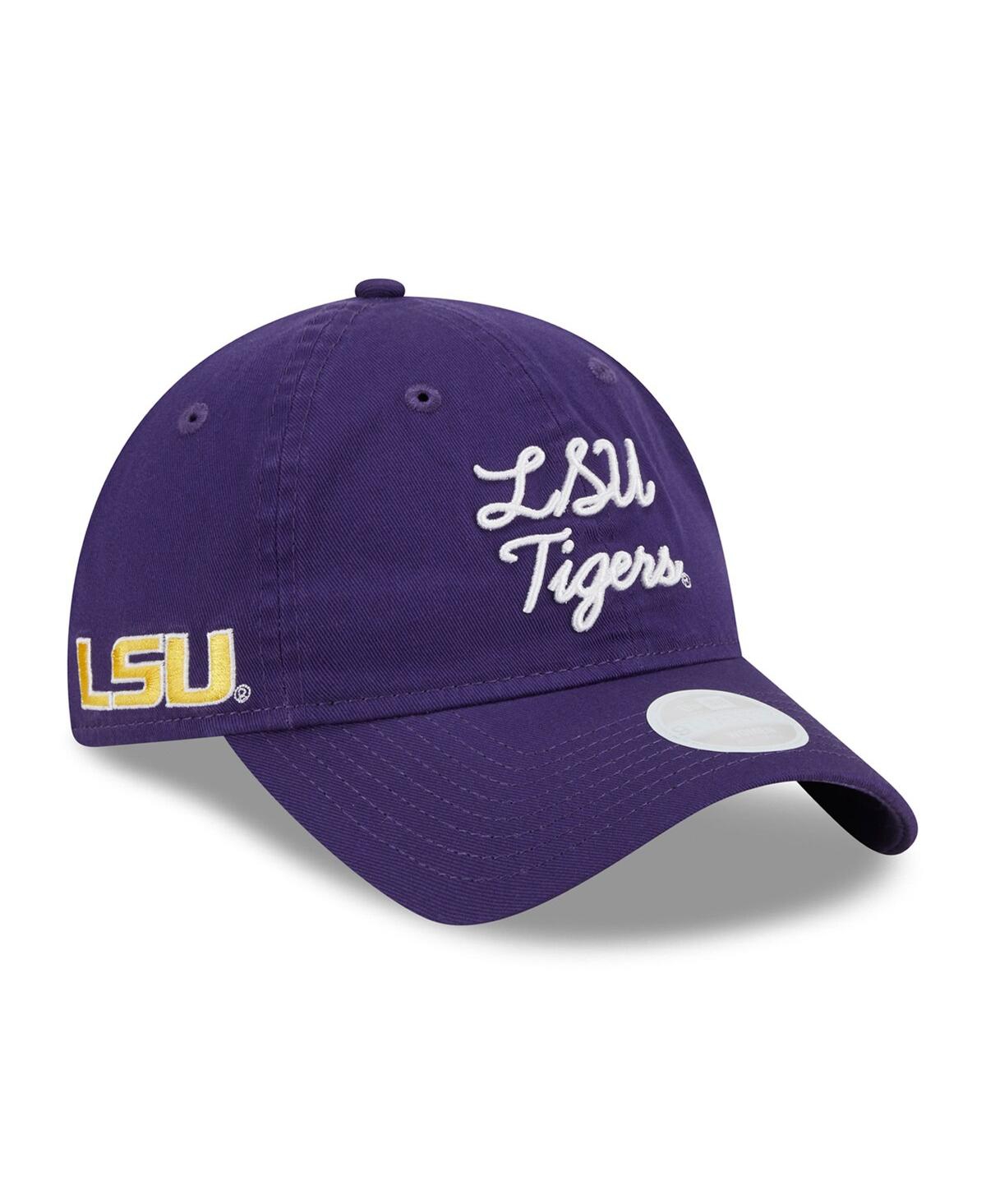 New Era Women's  Purple Lsu Tigers Script 9twenty Adjustable Hat
