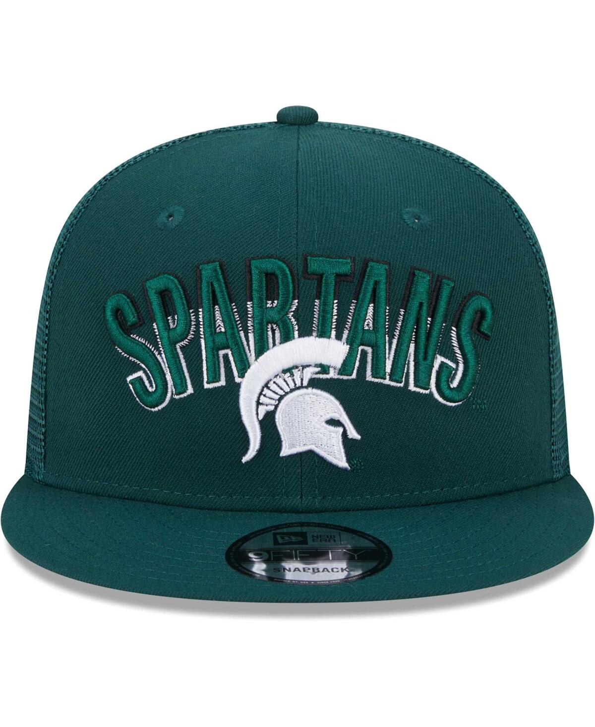Men's New EraMichigan State Spartans Grade Trucker 9FIFTY Snapback Hat - Green