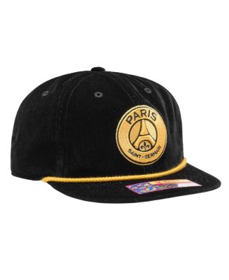 Men's Black Paris Saint-Germain Snow Beach Adjustable Hat