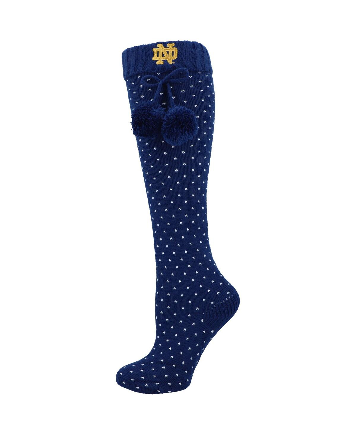 Shop Zoozatz Women's  Navy Notre Dame Fighting Irish Knee High Socks
