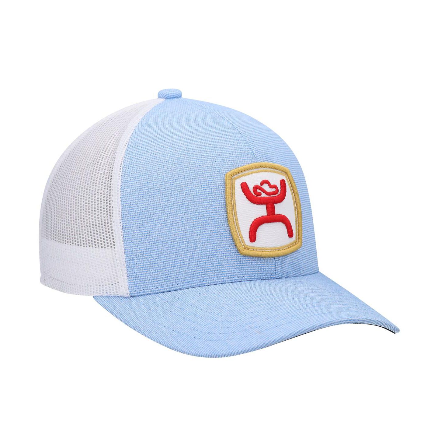 Мужская кепка Hooey Light Blue, White Zenith Trucker Snapback Hat — фото 2