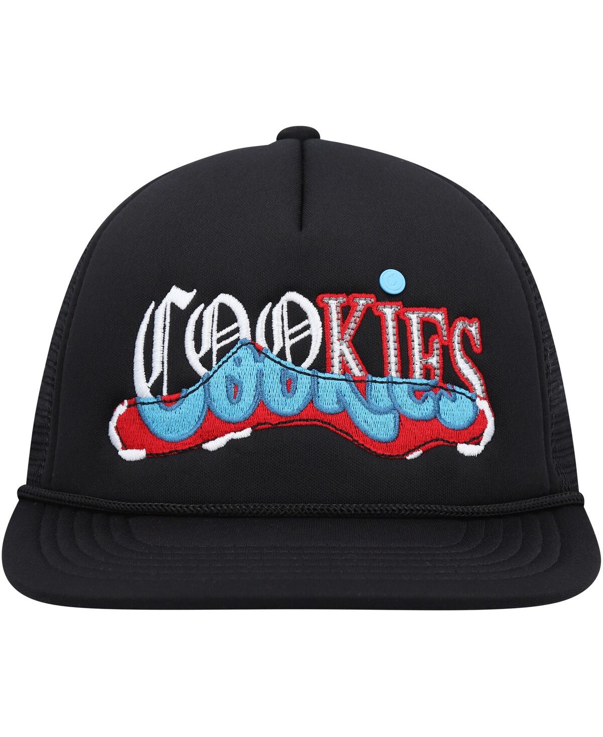 Shop Cookies Men's  Black Upper Echelon Trucker Snapback Hat