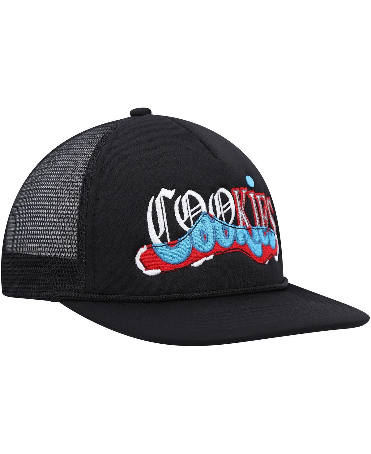 Shop Cookies Men's  Black Upper Echelon Trucker Snapback Hat