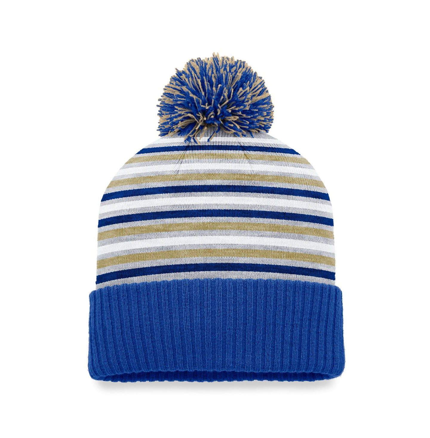 Мужская шапка Top of the World Royal Tulsa Golden Hurricane Dash Cuffed Knit Hat with Pom — фото 2