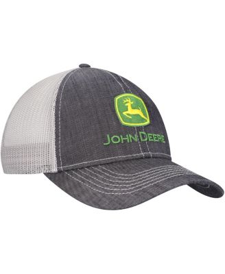 Men's Black John Deere Classic Trucker Adjustable Hat