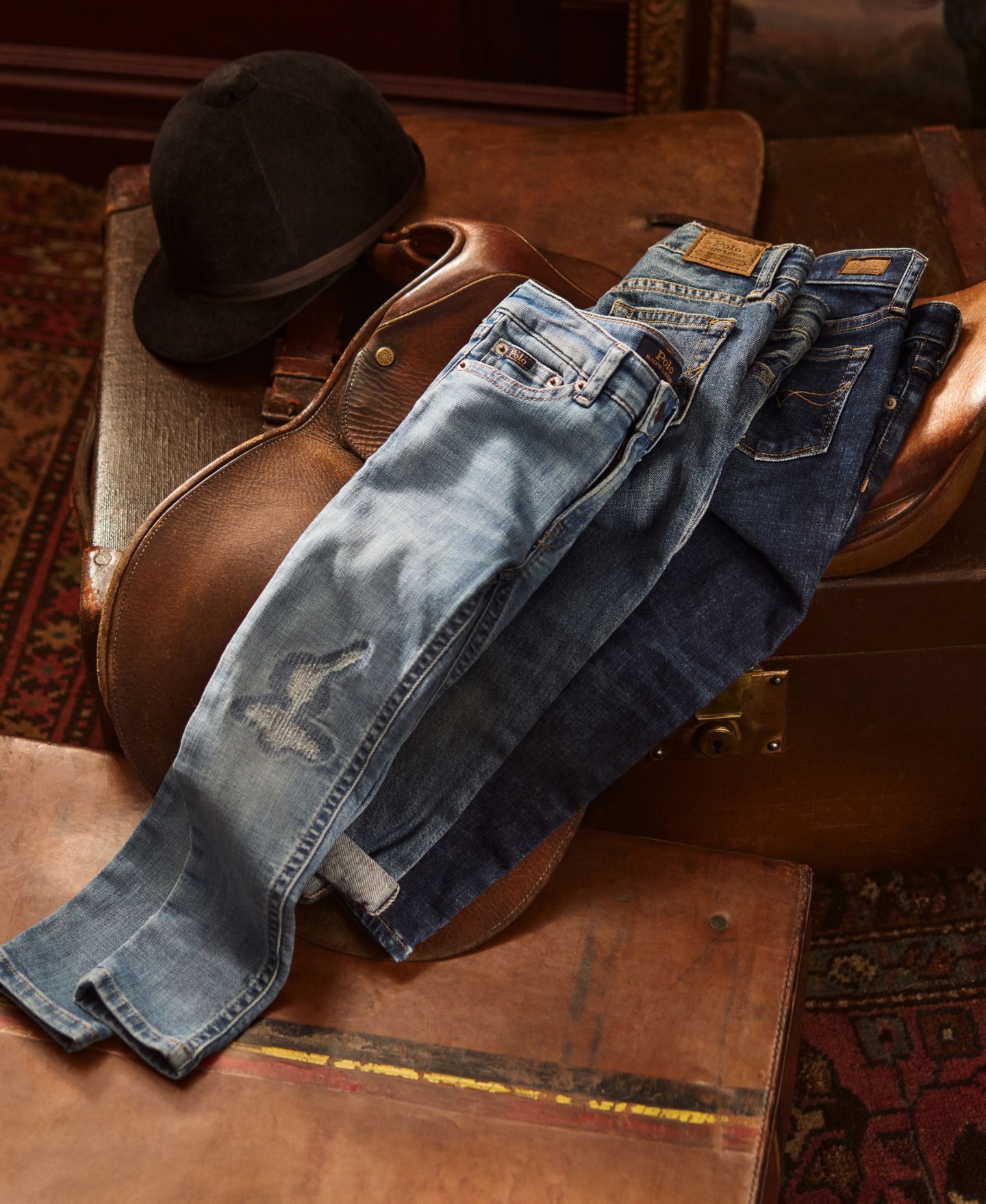 Джинсы Polo Ralph Lauren Denim Collection для девочек, цвет: Варёный, вариант 1 — фото 1