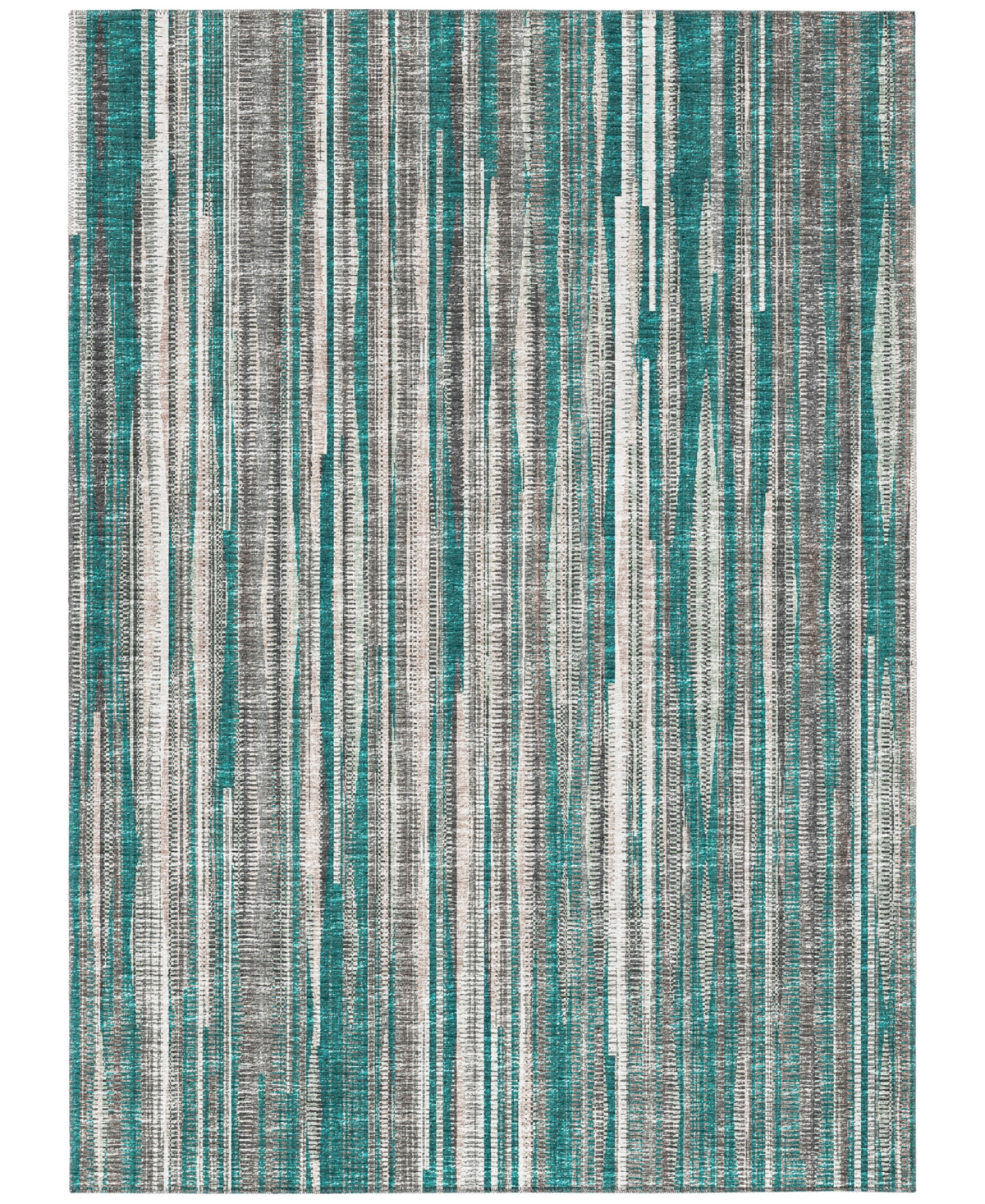 Addison Waverly Outdoor Washable AWA31 10' x 14' Area Rug - Teal