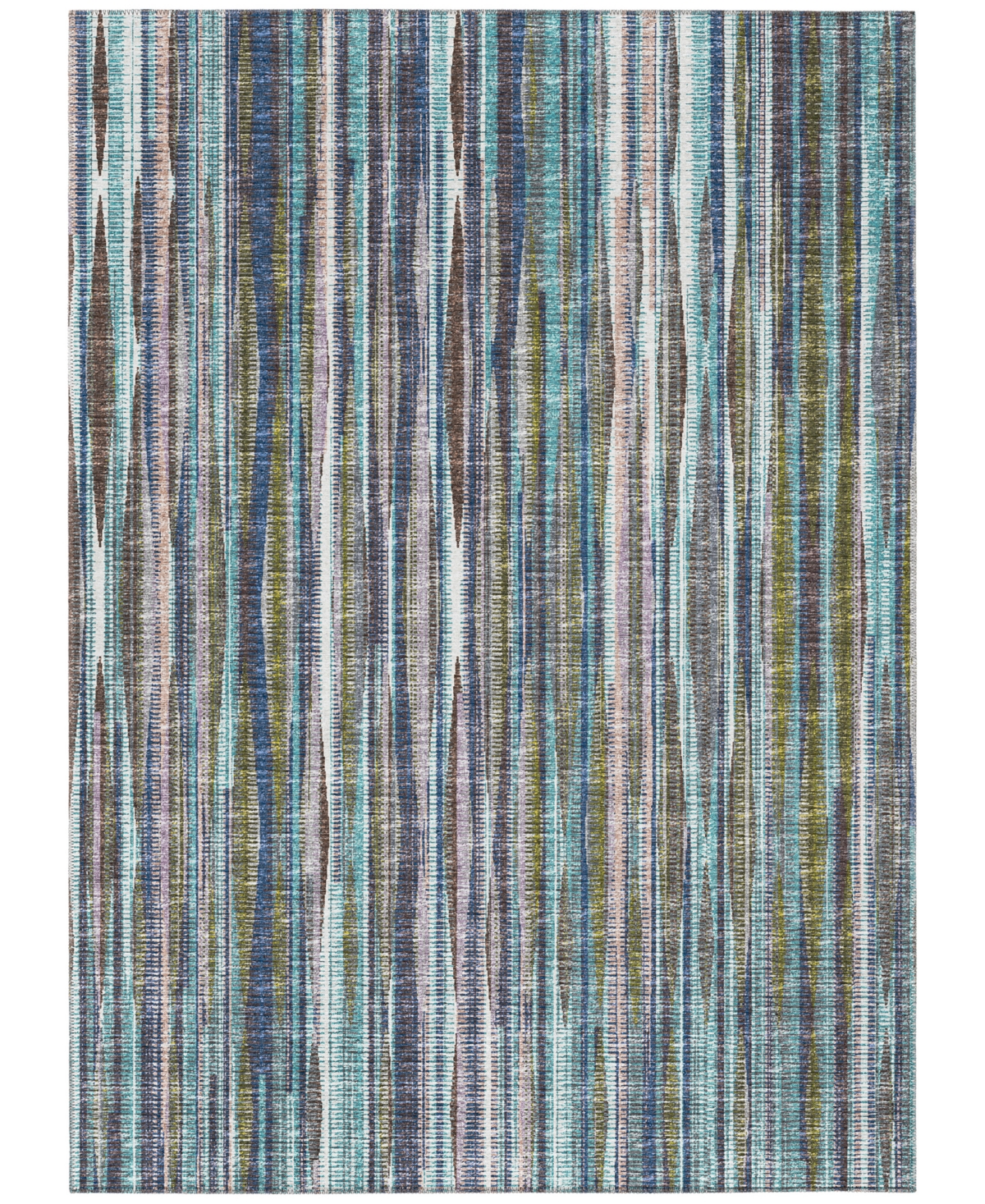 Addison Waverly Outdoor Washable AWA31 10' x 14' Area Rug - Plum