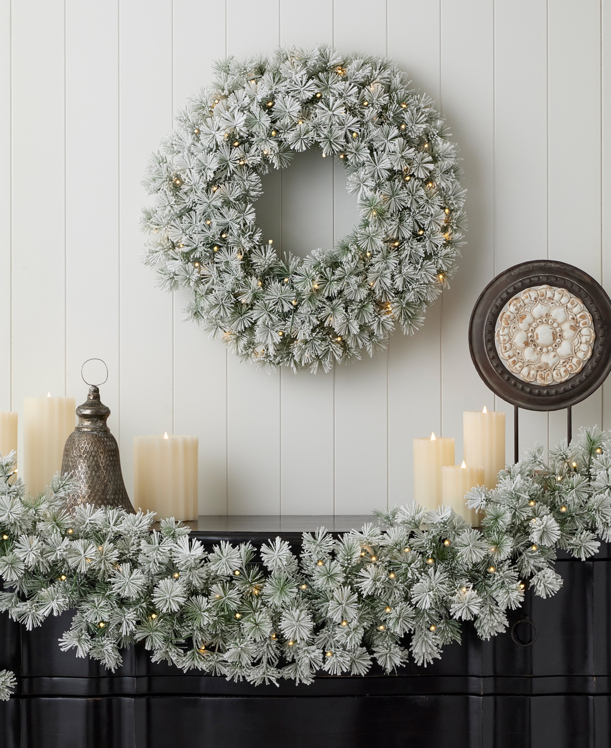 Seasonal Flocked Winter Fir 24