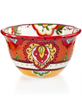 Espana - Red Scalloped Cereal Bowl
