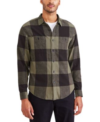 Dockers - Men's Regular-Fit Check Button-Down Utility Shirt