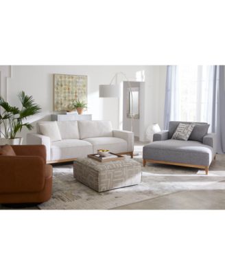 Macy's Rosecrans Fabric Sofa Collection Created For Macys In Wheat