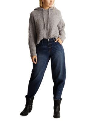 Frye Women's Mixed-Cable-Knit Hooded Dolman-Sleeve Sweater - Macy's