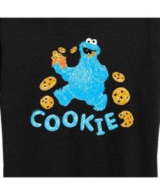 Trendy Plus Size Cookie Monster Graphic T-shirt
