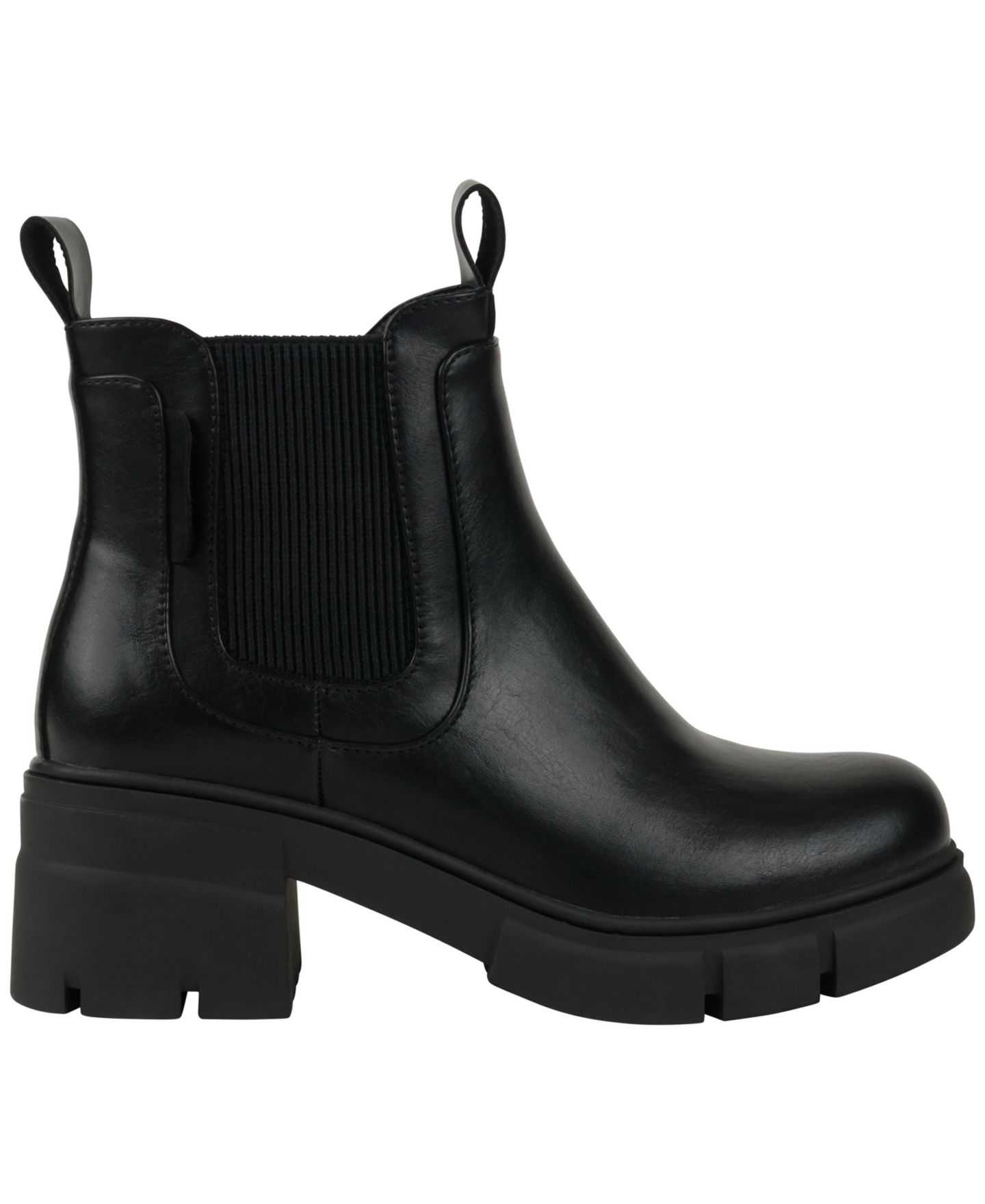 Женские ботинки GC Shoes William Pull Tab Lug Sole Chelsea Booties, цвет: Чёрный — фото 2