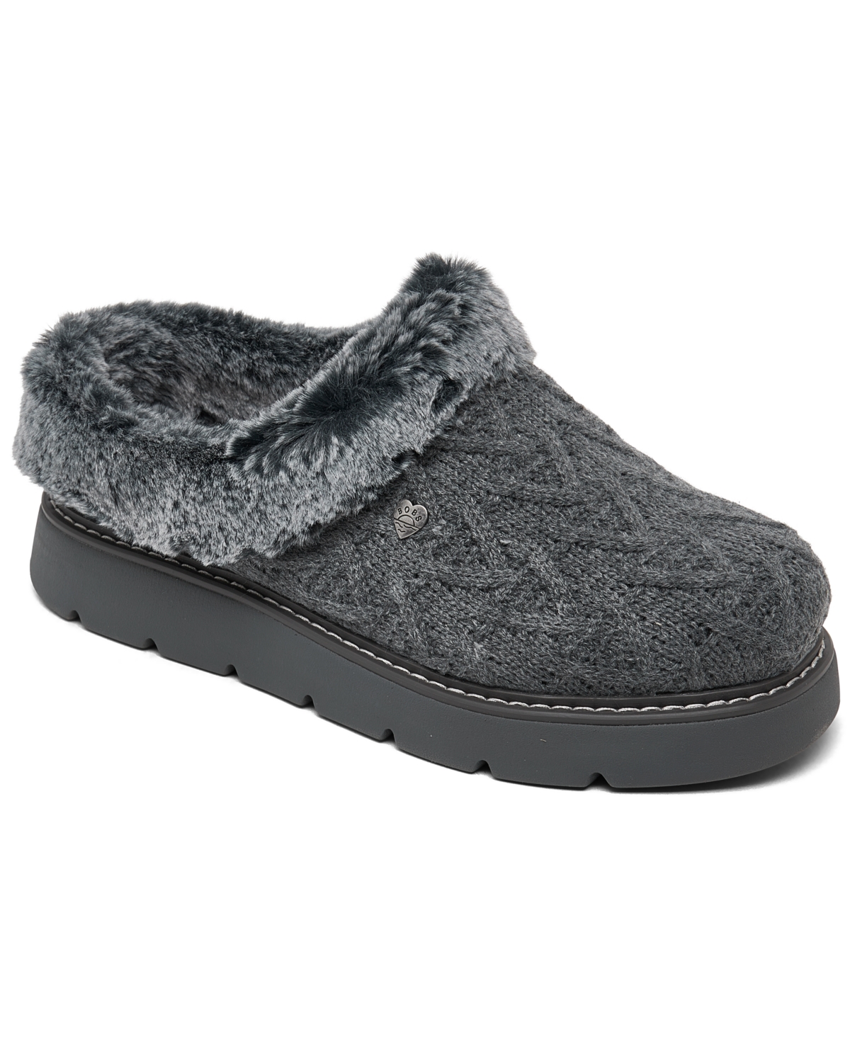 Skechers Women's Bobs From Keepsakes Lite Casual Comfort Slippers From Finish Line In Charcoal