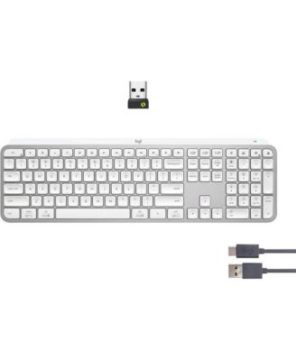 MX Keys Full Size Scissor Keyboard for PC and Mac - Pale Grey