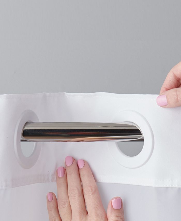 Hookless Escape Shower Curtain with Liner, 71 x 74 - White - Shower Curtain