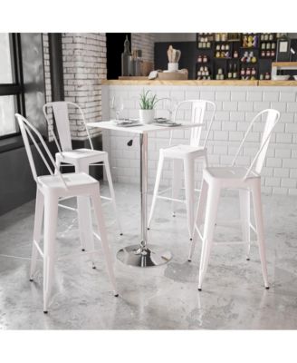 23.75'' Square Adjustable Height Wood Swivel Top Table (Adjustable Range 33'' - 40.5'')