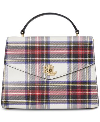 Lauren Ralph Lauren - Plaid Leather Small Farrah Satchel