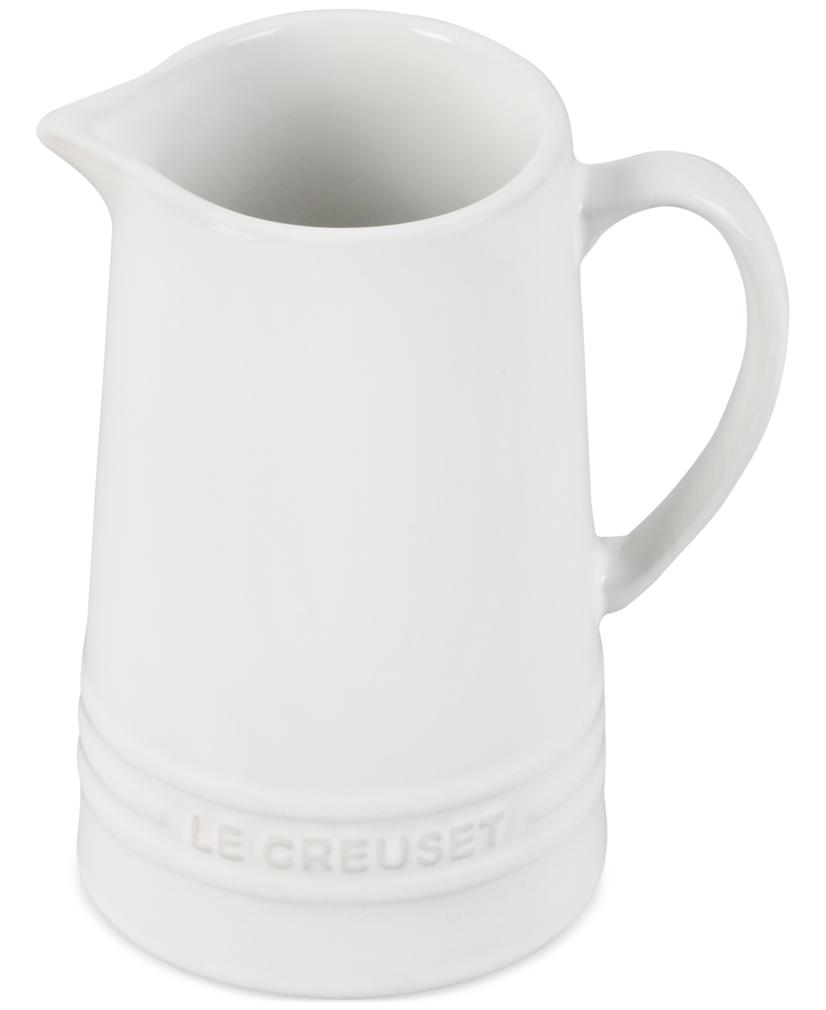 Le Creuset Stoneware 10-oz. Small Scandinavia Pitcher In White