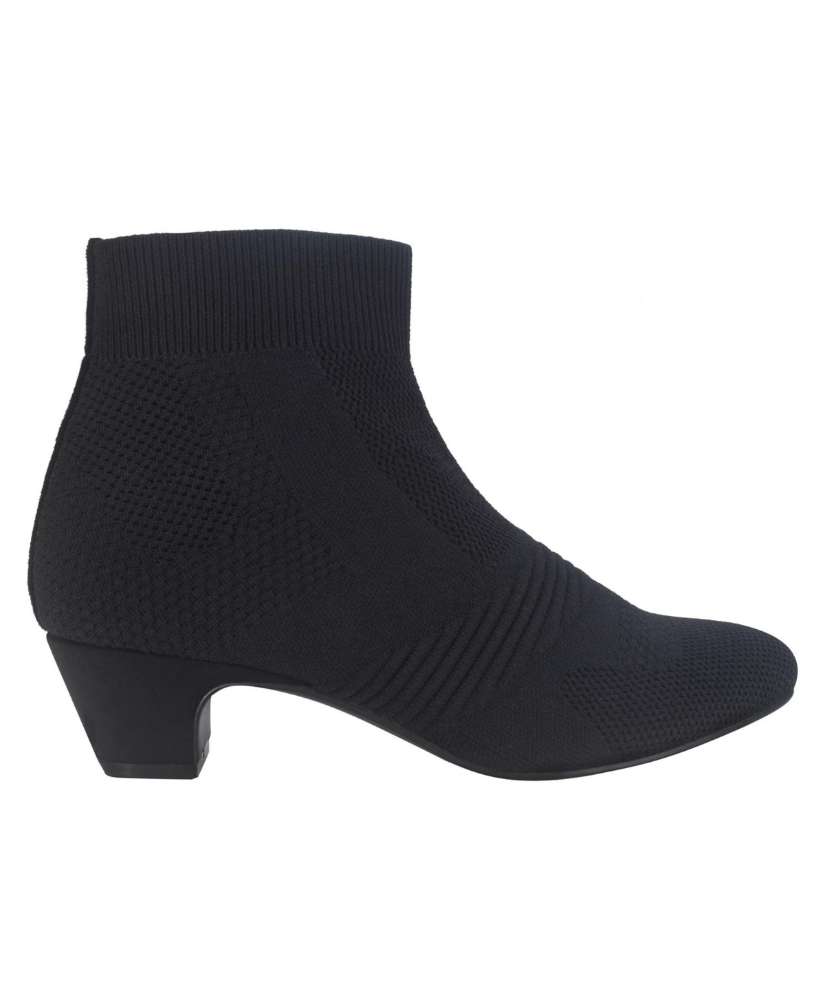 Impo Women's Godina Kitten Heel Stretch Knit Ankle Booties